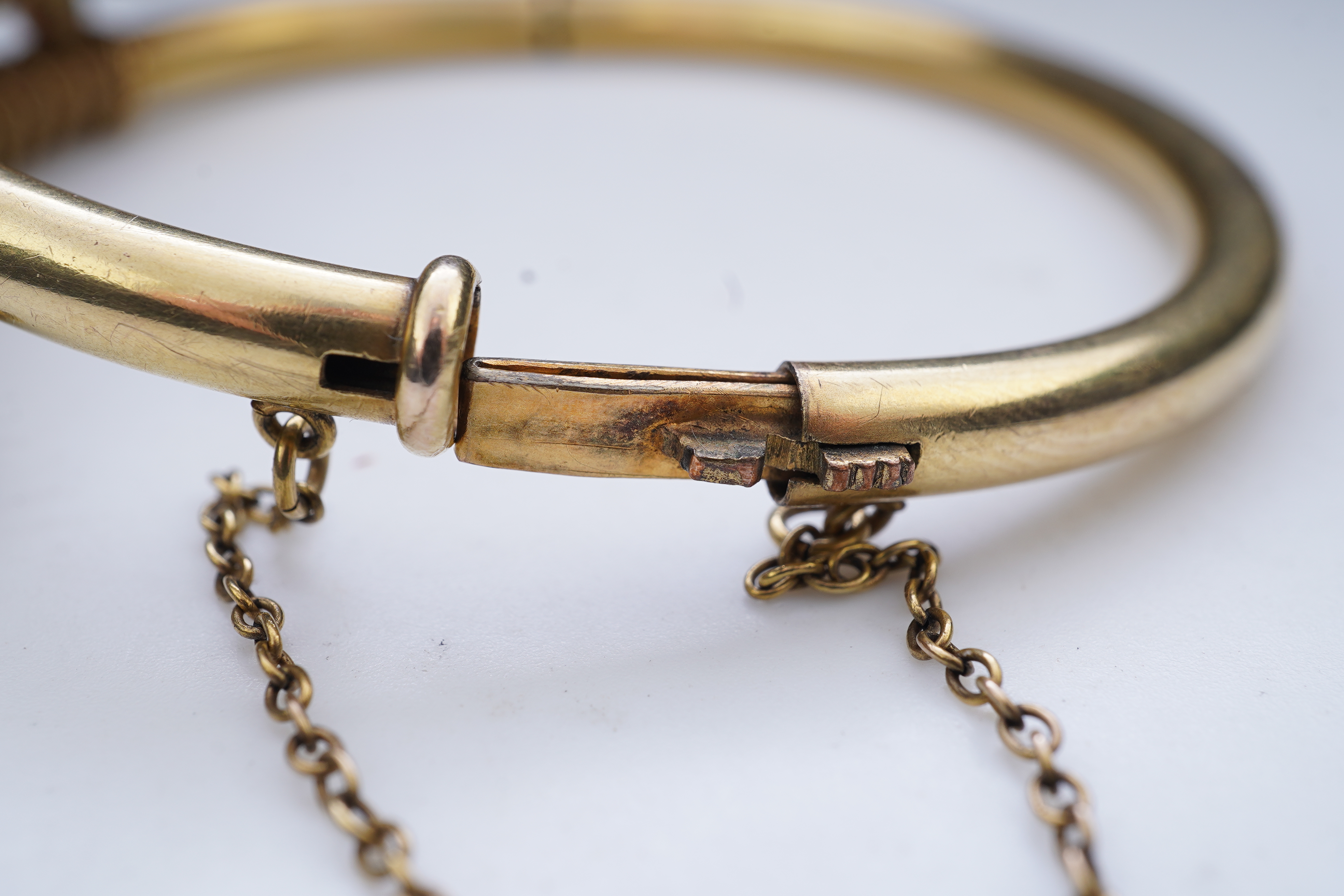 A gilt metal bracelet, mid 19th century